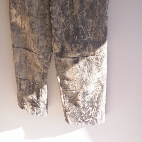 vintage texture design wide pants