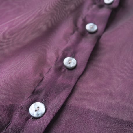 "LIMITED" oversized sheer blouse (PU)
