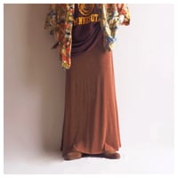 80〜90s elastic easy maxi skirt