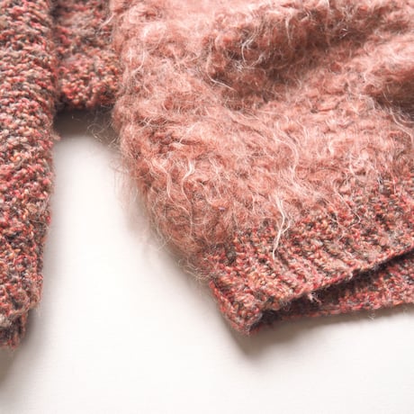 vintage hand knit mohair design sweater