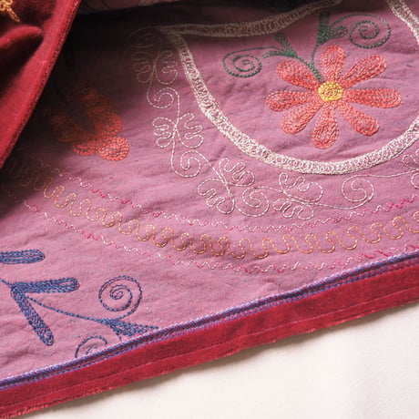 vintage suzani embroidered robe
