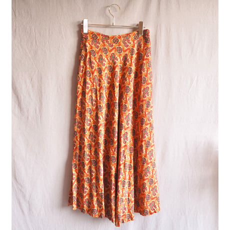 Liz claiborne rayon paisley flare maxi skirt