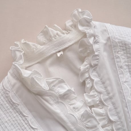 "Erba" puff sleeve ruffle blouse