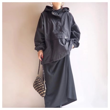 90s "NIKE" oversized anorak parka