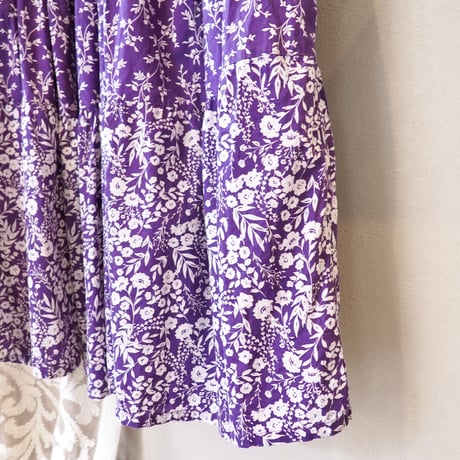 70s floral muumuu maxi dress