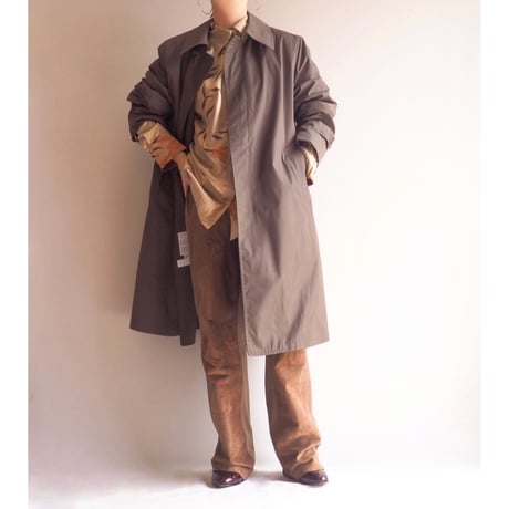 80s〜 "London fog" brown balmacaan coat