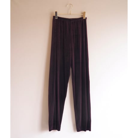 "CLIO" bordeaux velours easy pants