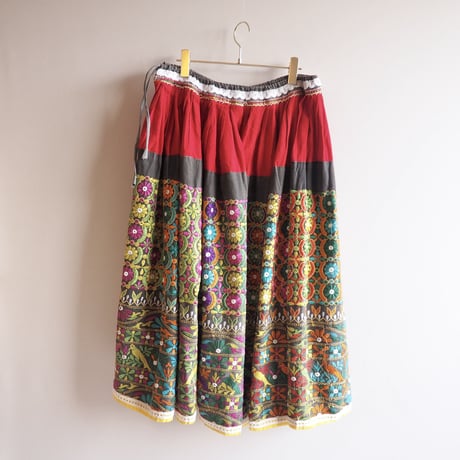 vintage embroidered banjara skirt