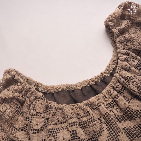 80s "Becky Bisoulis" filet lace blouse & skirt set