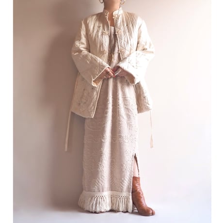 60s〜 chinese embroidered quilt jacket