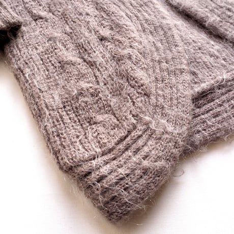 vintage brown mohair cardigan