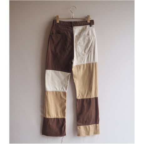 vintage patchwork cutoff pants