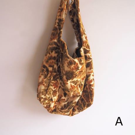 60〜70s floral tapestry bag