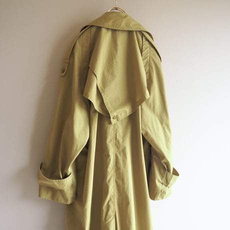 80s〜 euro vintage pistàcchio design trench coat