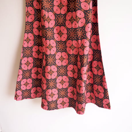 vintage african batik maxi skirt
