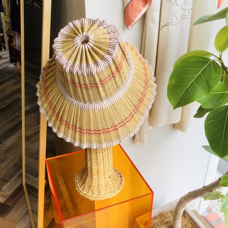 60〜70s foldable straw hat