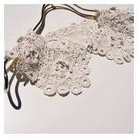 antique Irish crochet lace collar