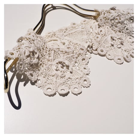 antique Irish crochet lace collar