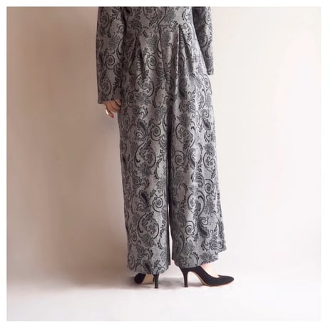 "PETER KEYLOUN" paisley knit jumpsuits