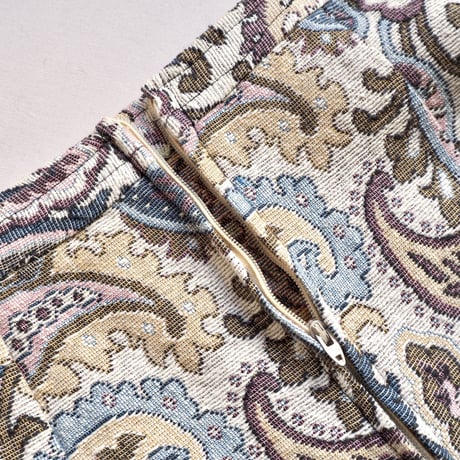 70s "John Meyer" paisley gobelin maxi skirt
