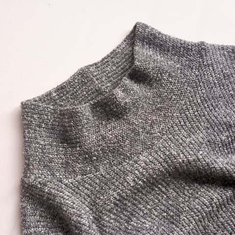 vintage mock neck knit maxi dress