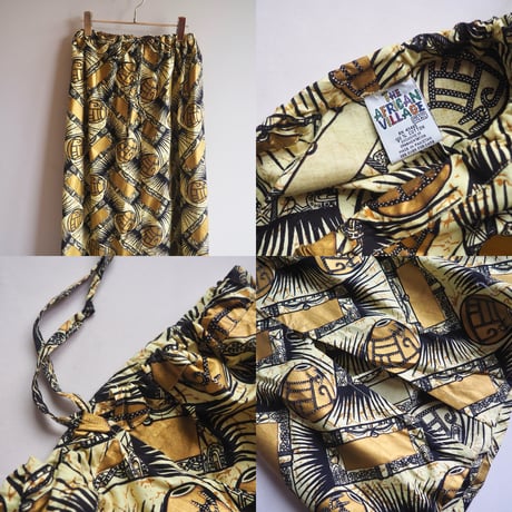 "The African Village" big collar tunic dress & skirt (GD×LYE)