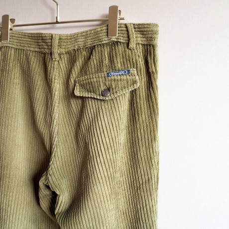 sage corduroy wide pants