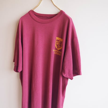vintage bordeaux oversized print t-shirts