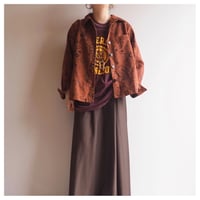 "CHICO'S" abstract faux suède jacket
