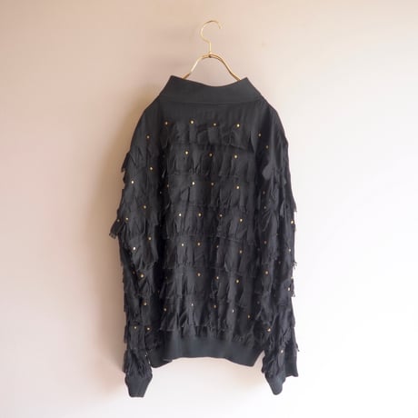 "KAKTUS" studs fringe blouson