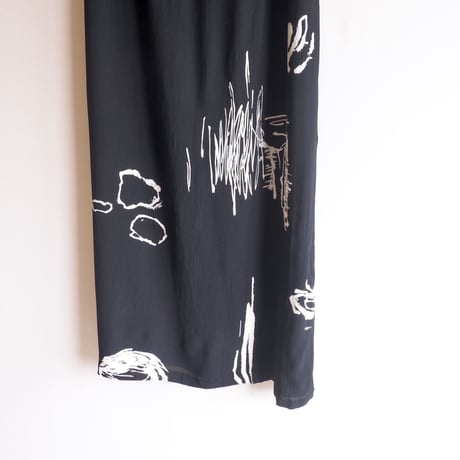 "CAROLE LITTLE" abstract print maxi skirt