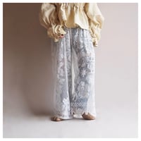 original remake docking lace wide pants (C)