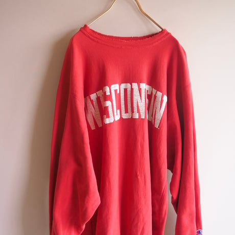 90s champion reverse weave damage college sweat
