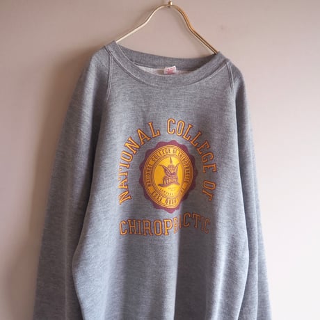 80s "collegiate pacific" college print sweat