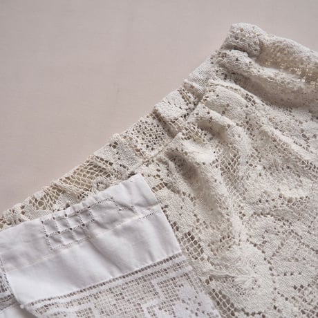 original remake patchwork lace pants