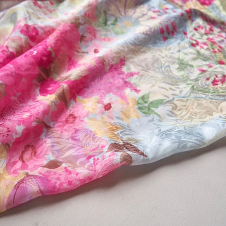 80s "Mary Mcfadden" floral house maxi dress