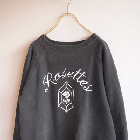 70s "ARTEX" rose print sweat