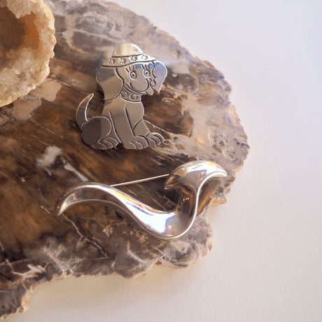 vintage Mexico silver925 brooch
