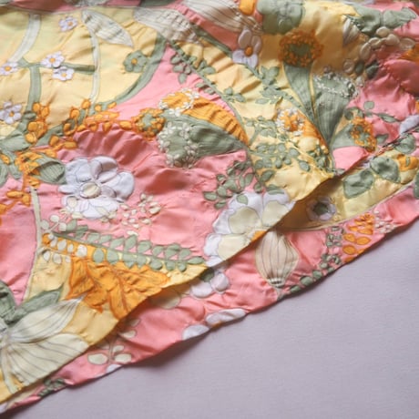70s "Virginia Wallace" floral s/s house dress