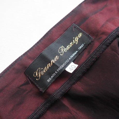 "Gianna Persiga" satin marmade skirt