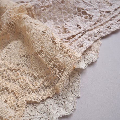 original remake lace patchwork maxi skirt 【B】