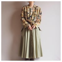 "Nostalghia" silk abstract print blouse