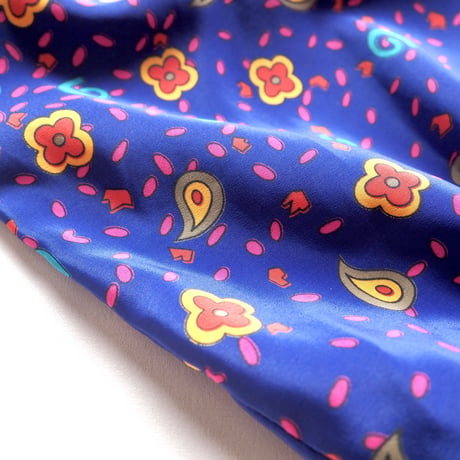 80s "Montage" balloon sleeve abstract design blouse