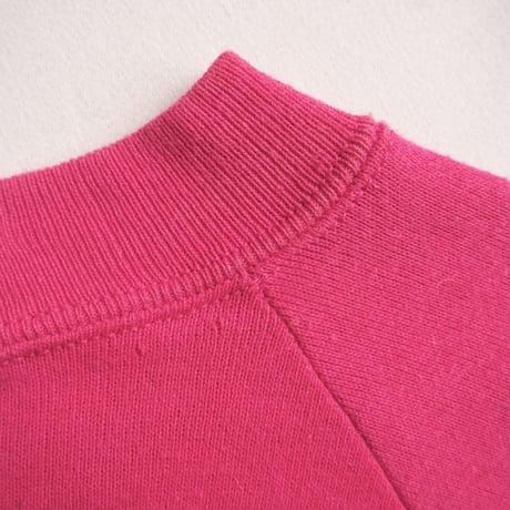 80s "JERZEES" vivid pink print sweat