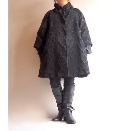"Painted pony" abstract flare coat