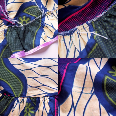 vintage african batik mermaid maxi skirt