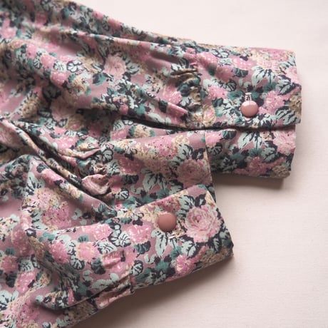 70s "Patty O'neil" floral suede maxi dress