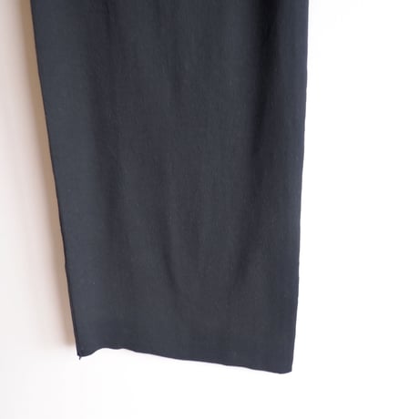 black knitted maxi skirt