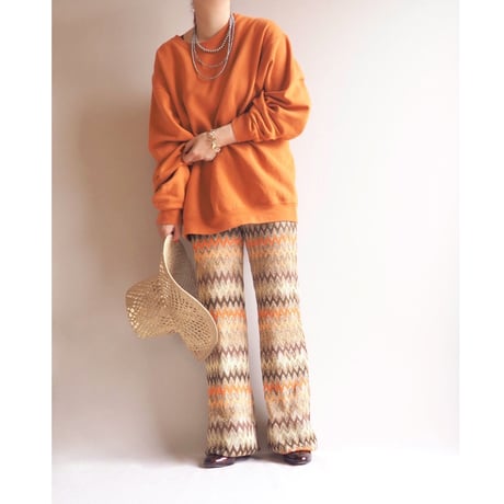 made in Italy metallic knit flare pants