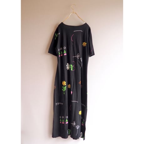 "Copa Cabana" graffiti print s/s maxi dress